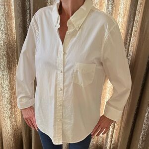 Band Of Outsiders White Button-Down Cotton Shirt